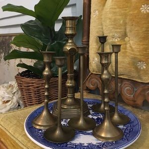 Vintage Brass Candlesticks